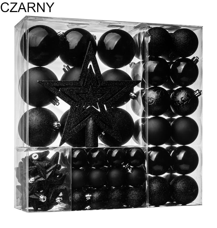 Zestaw Bombek Choinkowych 86 szt. – Classic Star