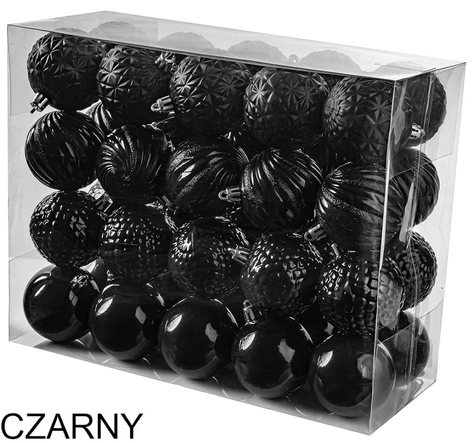 Zestaw Bombek Choinkowych 40 szt Nietłukące