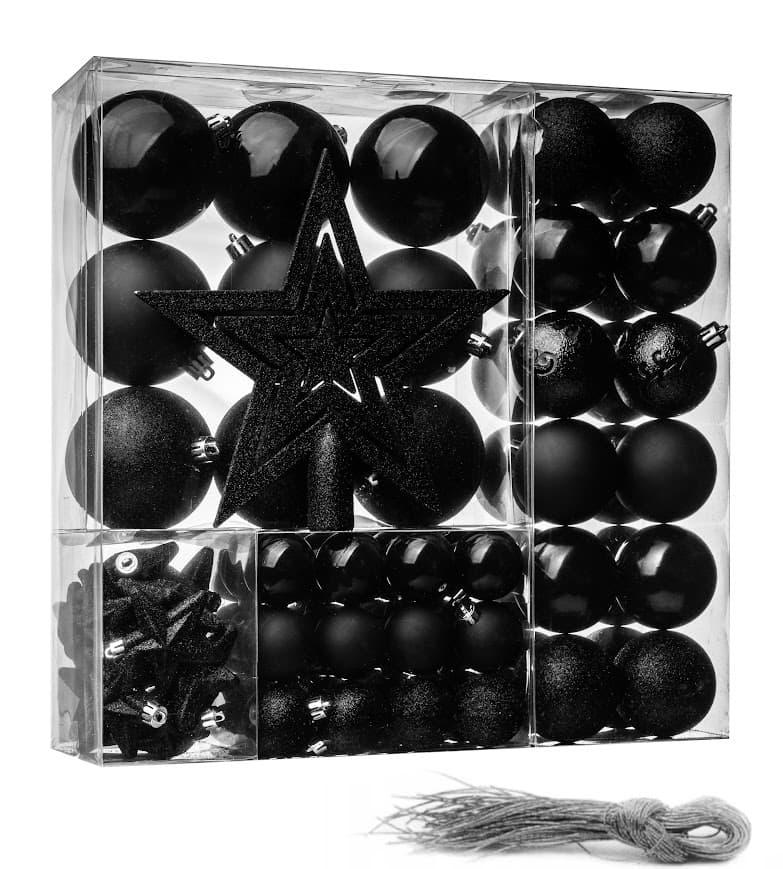 Zestaw Bombek Choinkowych 86 szt. – Classic Star