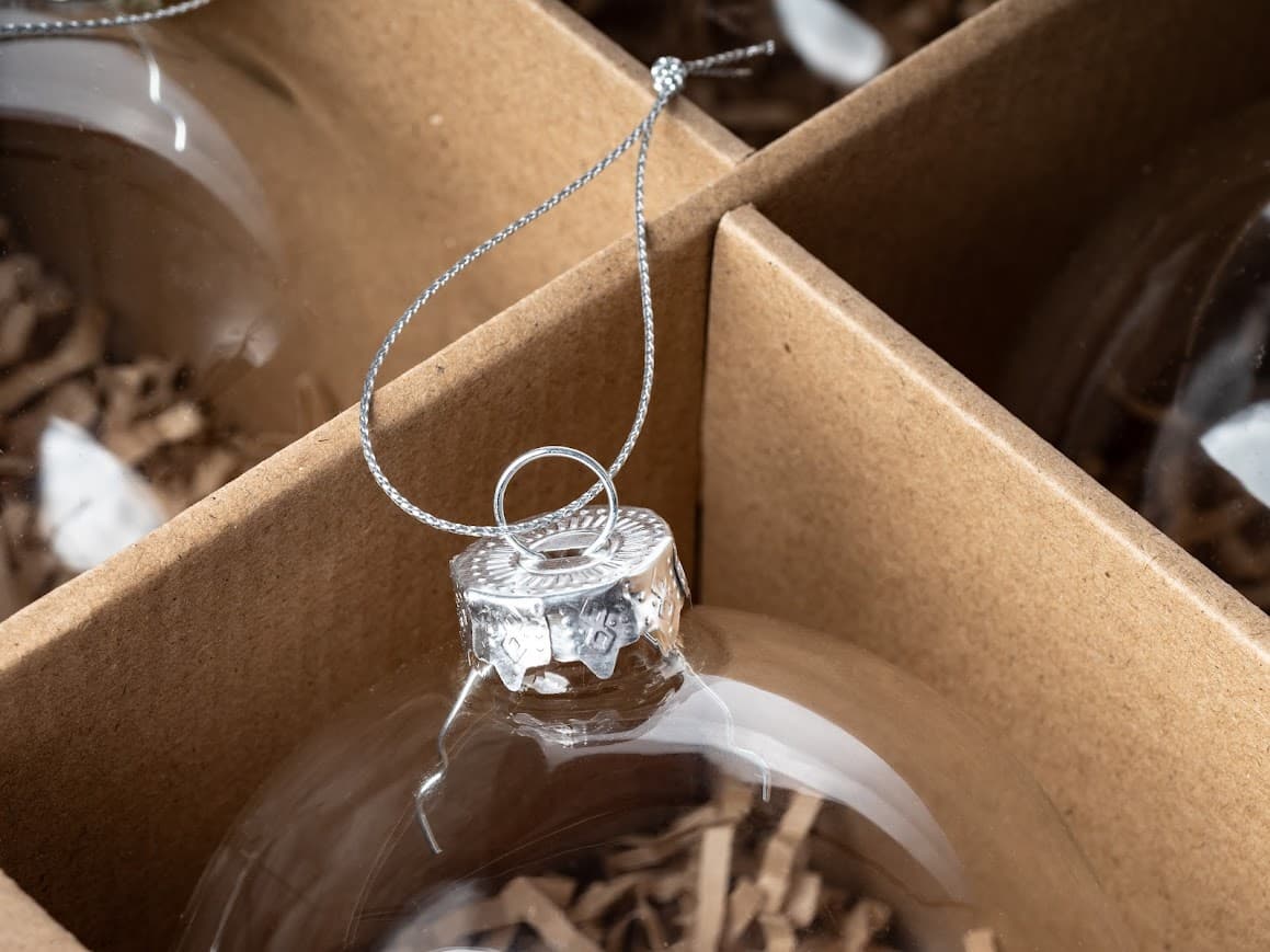 Zestaw 4 Bombek Szklanych 10 cm