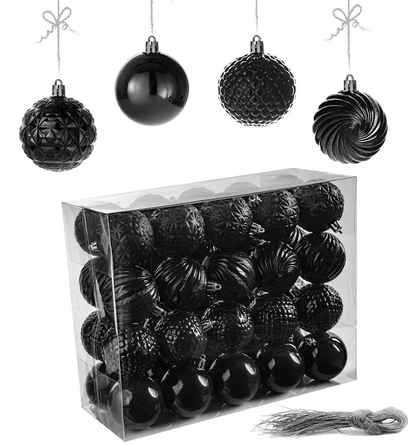 Zestaw Bombek Choinkowych 40 szt Nietłukące