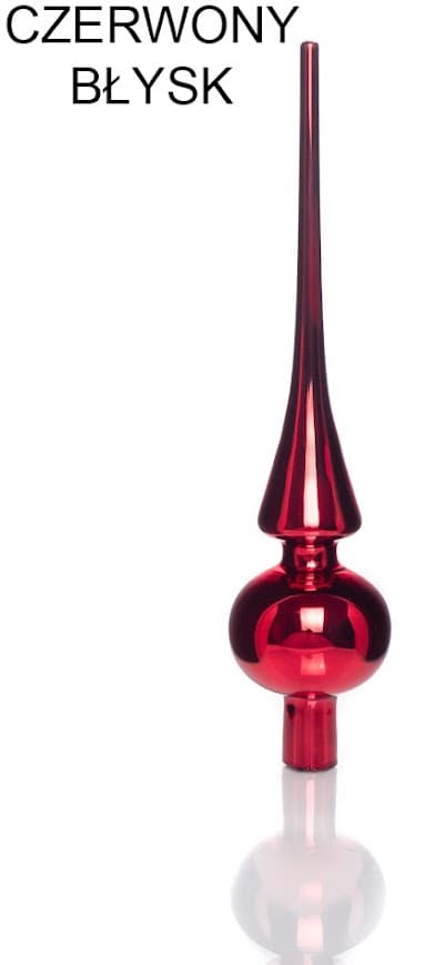 Szklany Szpic Choinkowy 26 cm