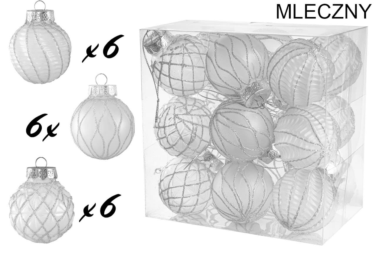 Zestaw Bombek Choinkowych 18 szt. – Classic Elegance Black