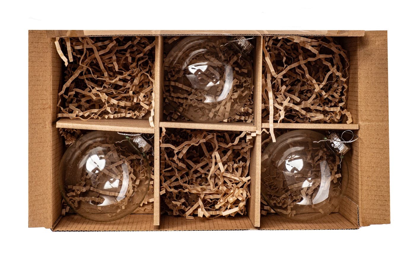 Zestaw 6 Bombek Szklanych 8 cm