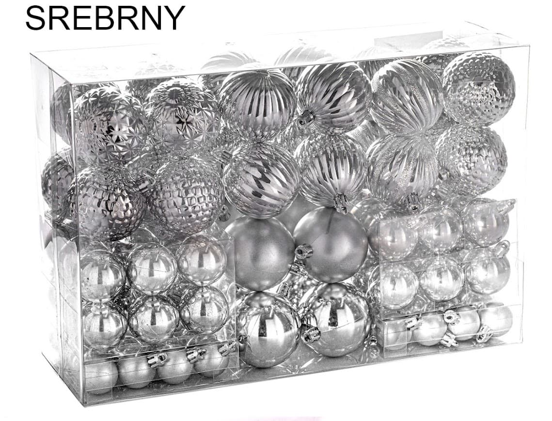 Bombki Choinkowe 100 szt Classic Mix – Nietłukące