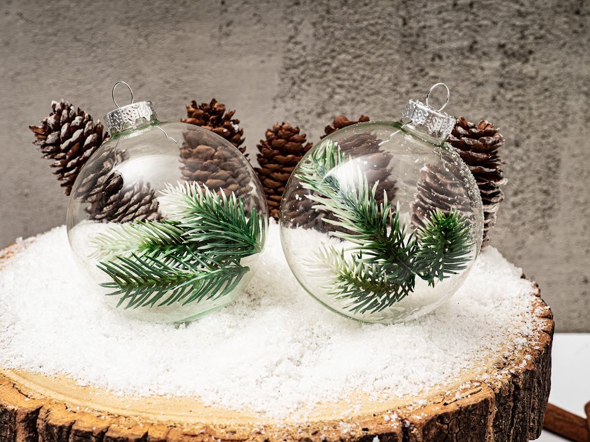 Zestaw 4 Bombek Szklanych 10 cm