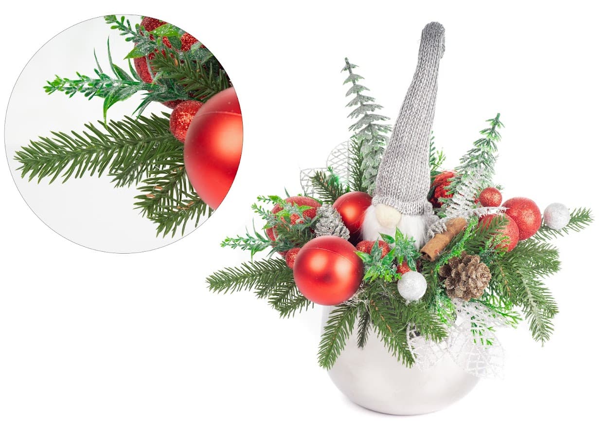 Zestaw 20 Gałązek Dekoracyjnych Choinkowych Premium – 4 Wzory