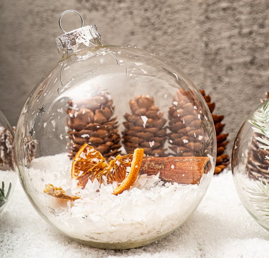 Zestaw 4 Bombek Szklanych 10 cm