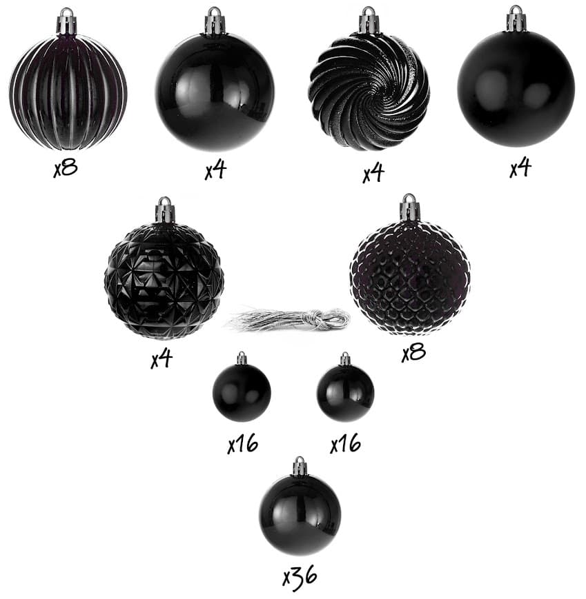 Bombki Choinkowe 100 szt Classic Mix – Nietłukące