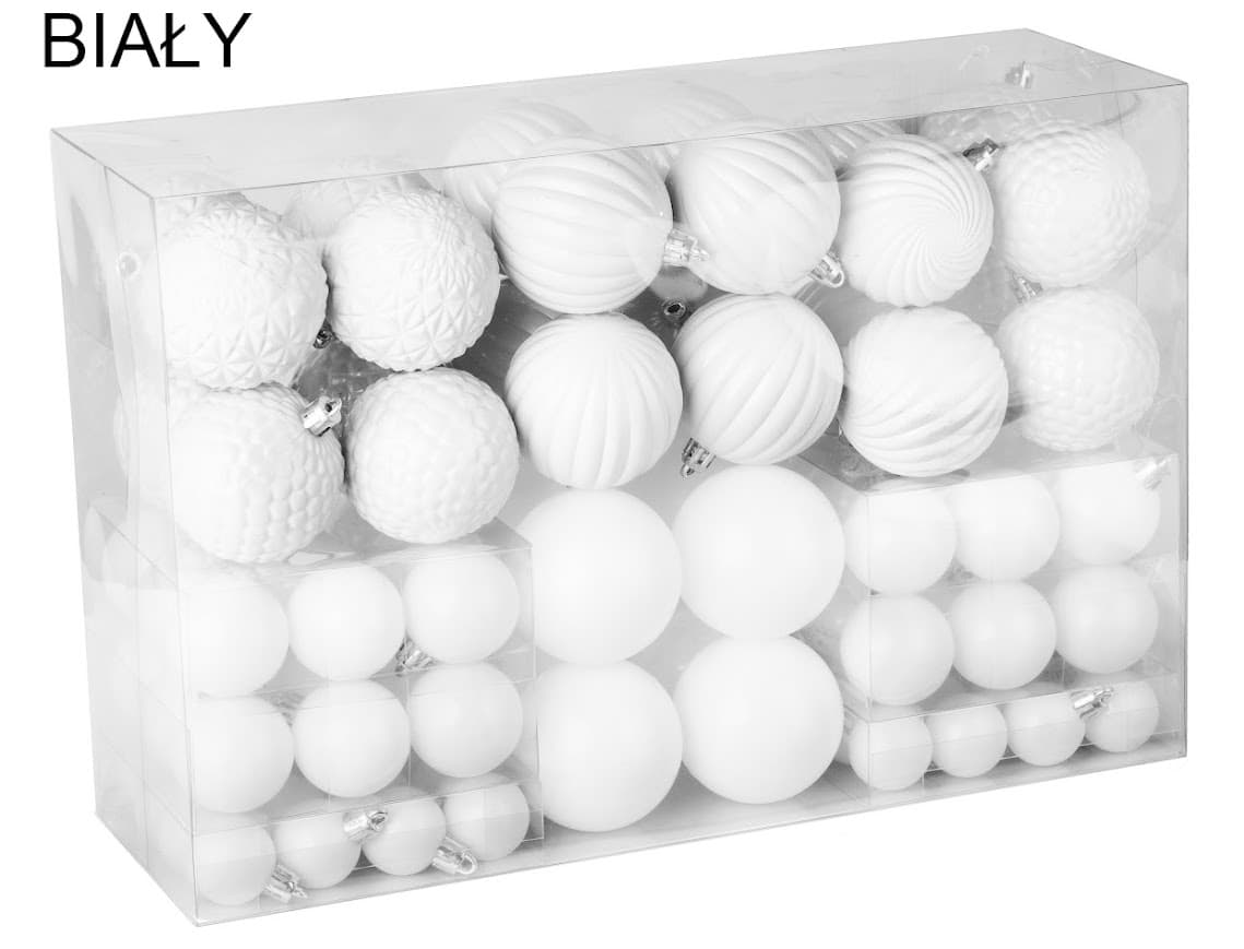 Bombki Choinkowe 100 szt Classic Mix – Nietłukące
