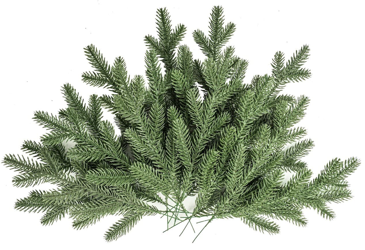 Zestaw 20 Gałązek Dekoracyjnych Choinkowych Premium – 4 Wzory